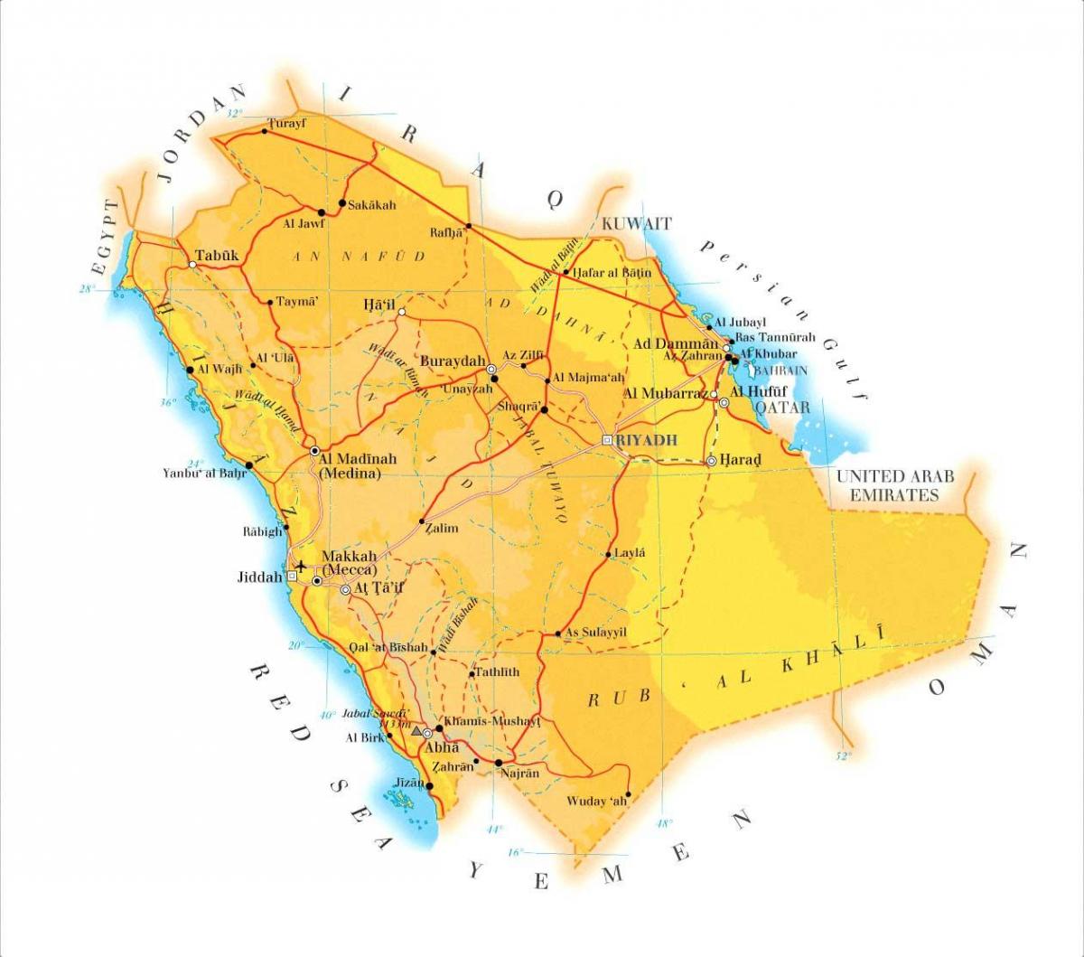 dammam KSA mapa