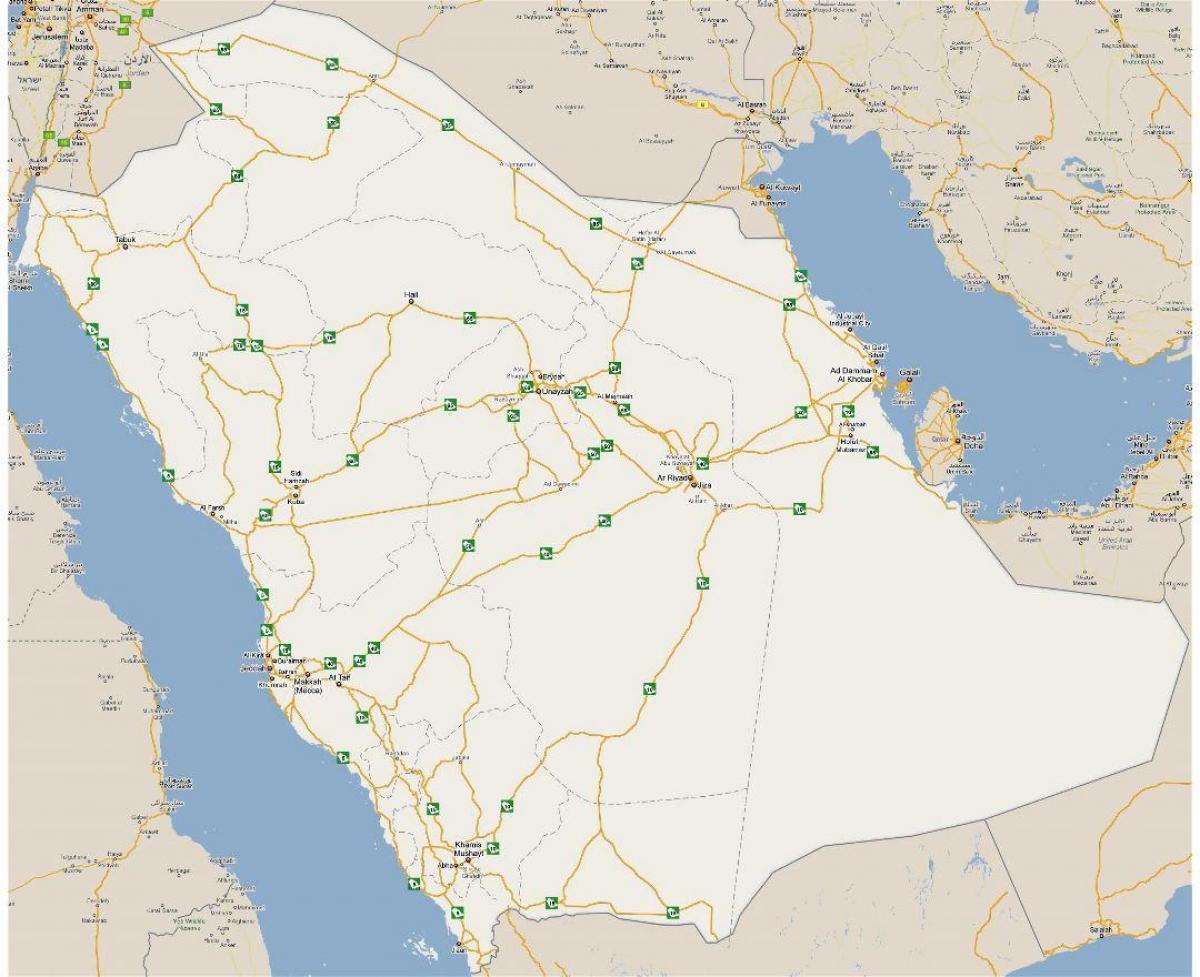 Mapa detallado Arabia Saudita