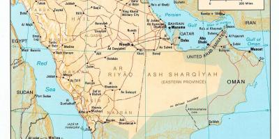 Arabia Saudita mapa hd