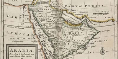 Mapa da antiga Arabia Saudita