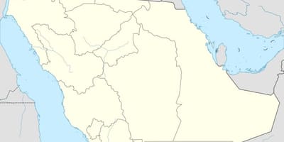 Mapa de Arabia Saudita en