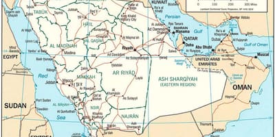 Mapa de Arabia Saudita imaxes
