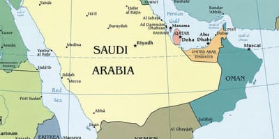 Mapa de Arabia Saudita localización