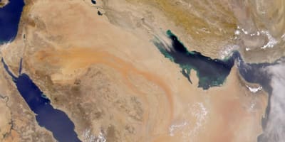 Mapa de Arabia Saudita por satélite