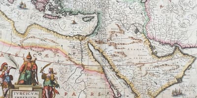 Mapa antigo de Arabia Saudita