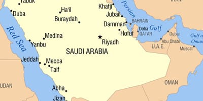 Arar KSA mapa