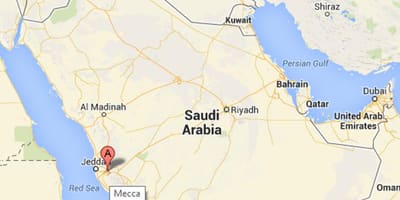 Mapa de makkah Arabia Saudita