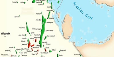 Mapa da manifa Arabia Saudita