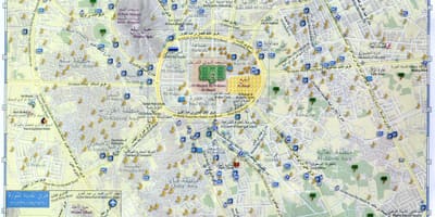 Mapa de madina munawara Arabia Saudita