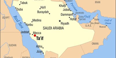 Arabia Saudita cidade taif mapa