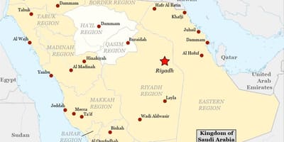 Mapa de najran Arabia Saudita